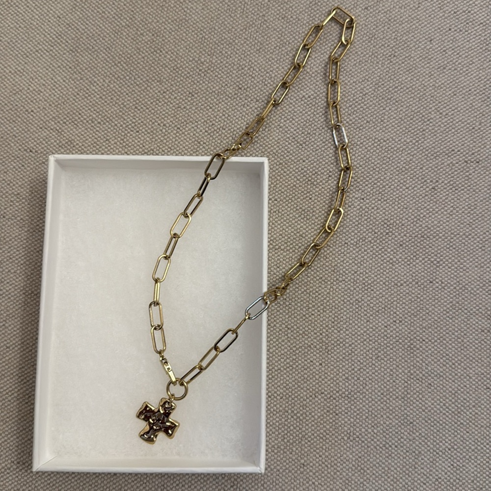 Chunky cross chain necklace - Picture 4 of 4